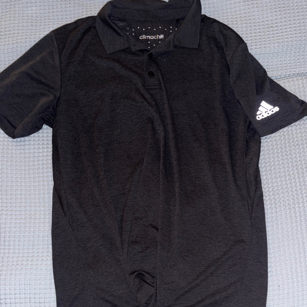 Adidas Climachill Black Polo Shirt
